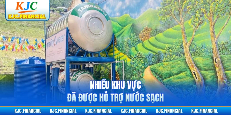 Nhiều khu vực đã được hỗ trợ nước sạch
