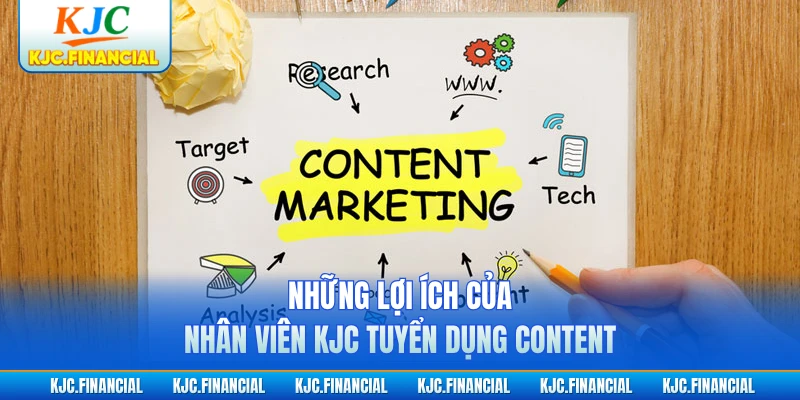 Những lợi ích của nhân viên KJC tuyển dụng content